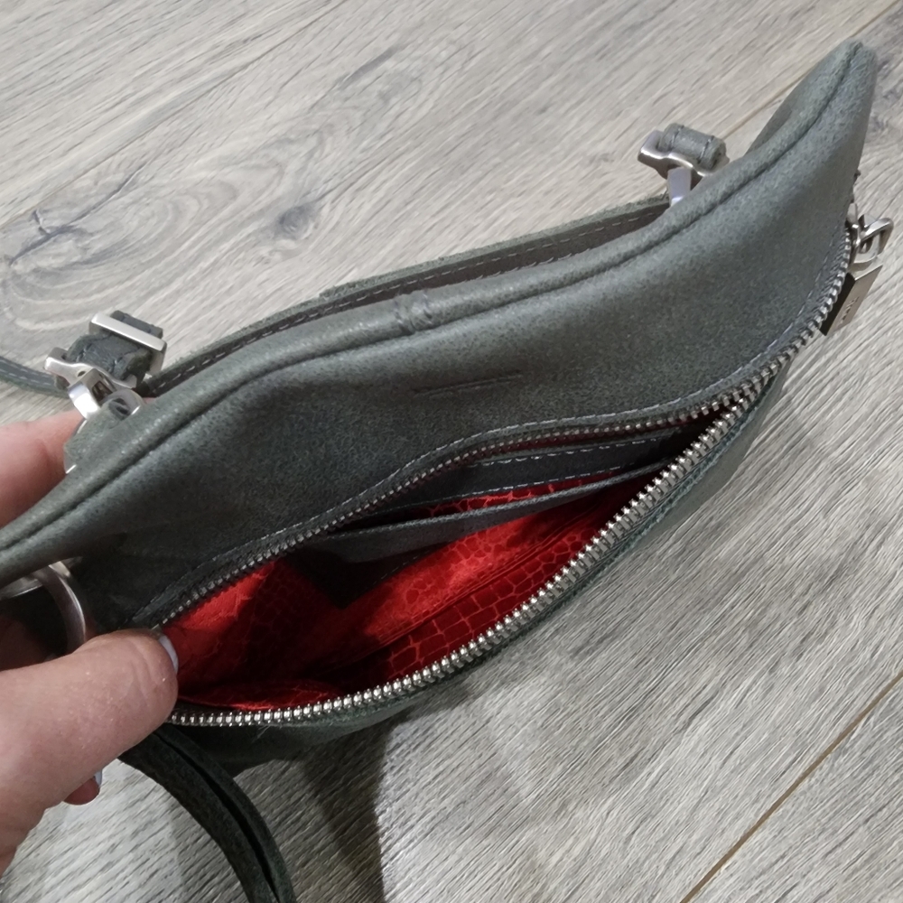 Hammitt Original Nash Grey Leather Bag - Picture 11 of 16